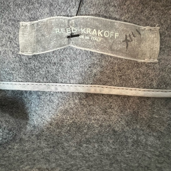 Reed Krakoff Grey Gray Wool Pleated A- Line Mini Skirt Size 2 Slit - Picture 6 of 7